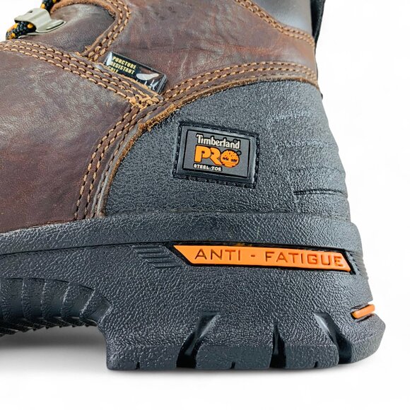 Timberland PRO Endurance 6" Steel Safety Toe Men's Brown Work Boots TB052562214 - Picture 9 of 13